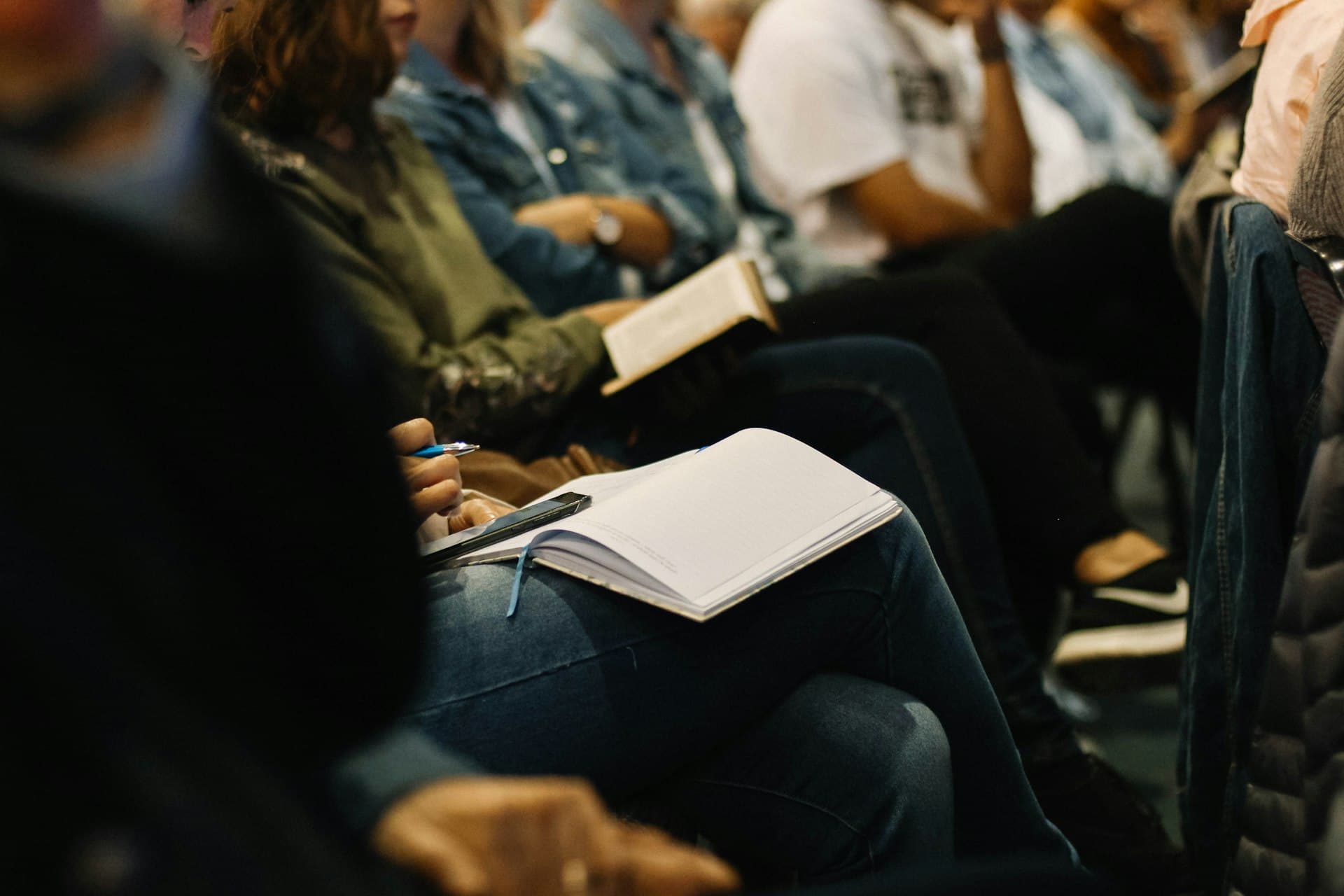 People taking notes during a study session