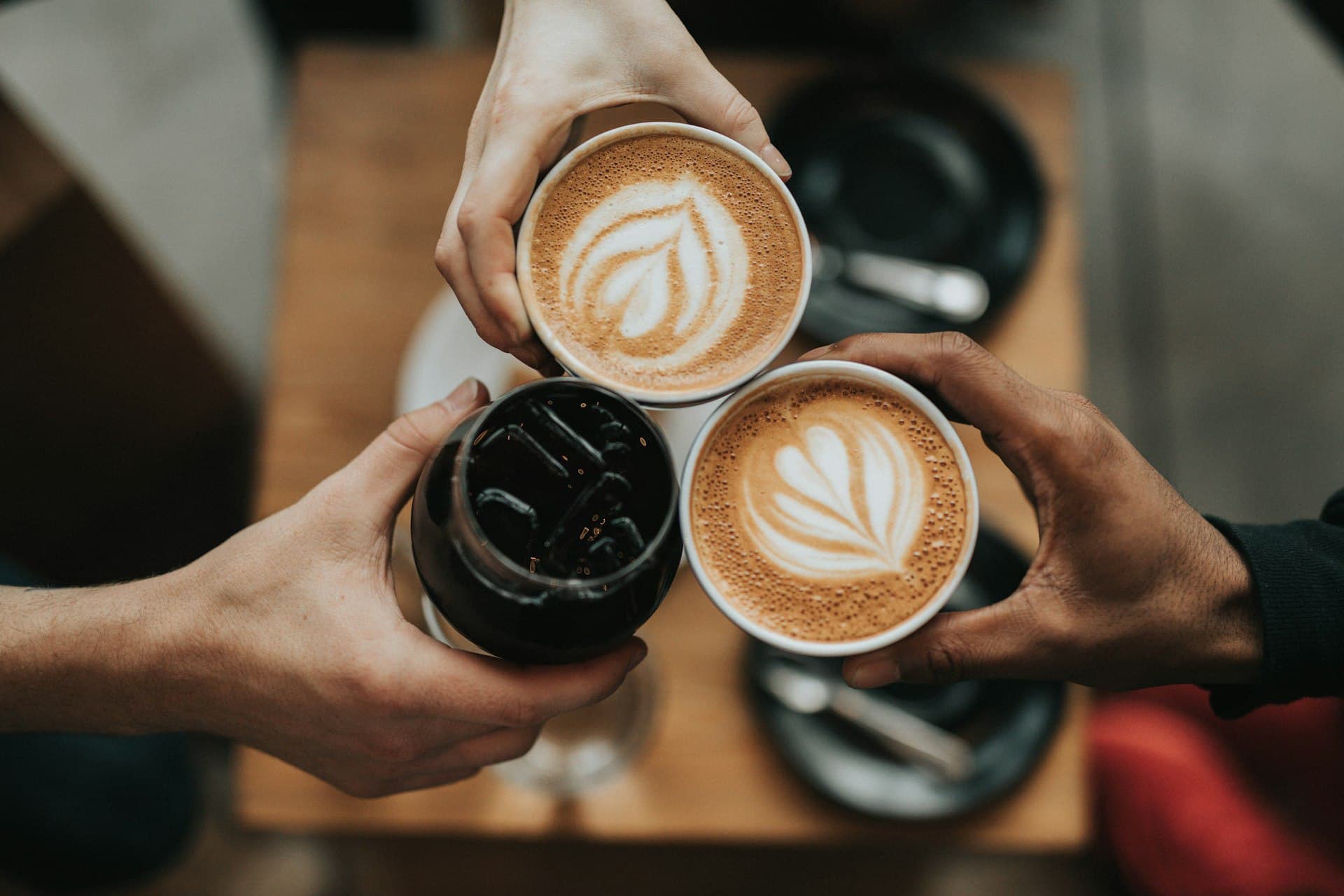 Person enjoying coffee while studying